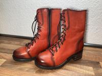 Brako Boots Stiefeletten Leder orange Größe 36 wie NEU Military Sachsen - Reinsdorf Vorschau