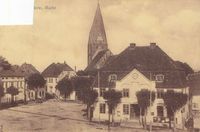 Alte Postkarte Neubukow, Mecklenburg, Markt, gel. 5.4.1930 Hamburg - Harburg Vorschau