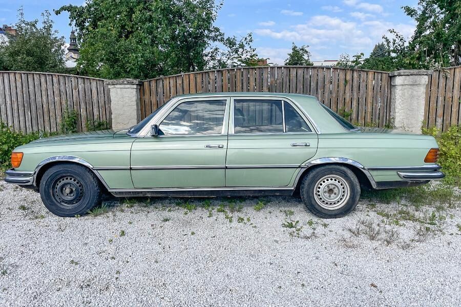 Oldtimer-Mercedes,Typ 280 SE-6 Zylinder-Automatik,August 1976 in Saarbrücken