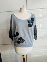 Shirt*Pulli*Sweat* hellgrau + schwarze Spitze* Guess * GR.S Baden-Württemberg - Bammental Vorschau