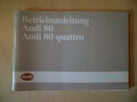 Betriebsanleitung Audi 80 / Audi 80 quattro / 1985 Mitte - Wedding Vorschau