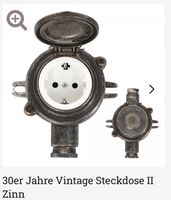 ⭐️ NEU OVP - 30er Jahre Zinn Steckdose Retro Vintage Deko Garten Bayern - Altenkunstadt Vorschau