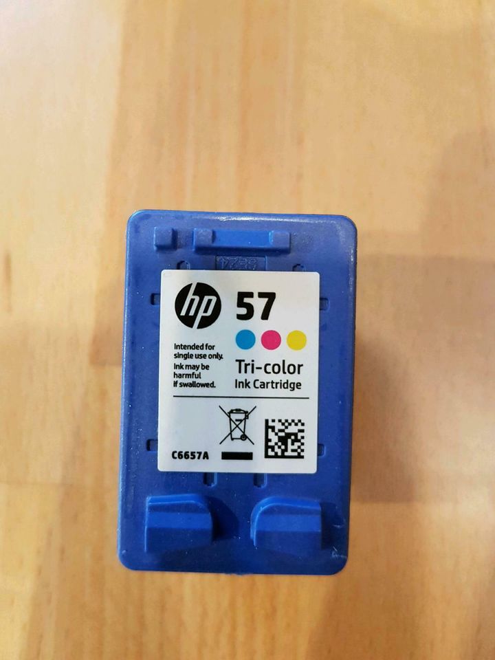 Druckerpatrone farbig HP 57 blau, gelb, Magenta in Kirchanschöring
