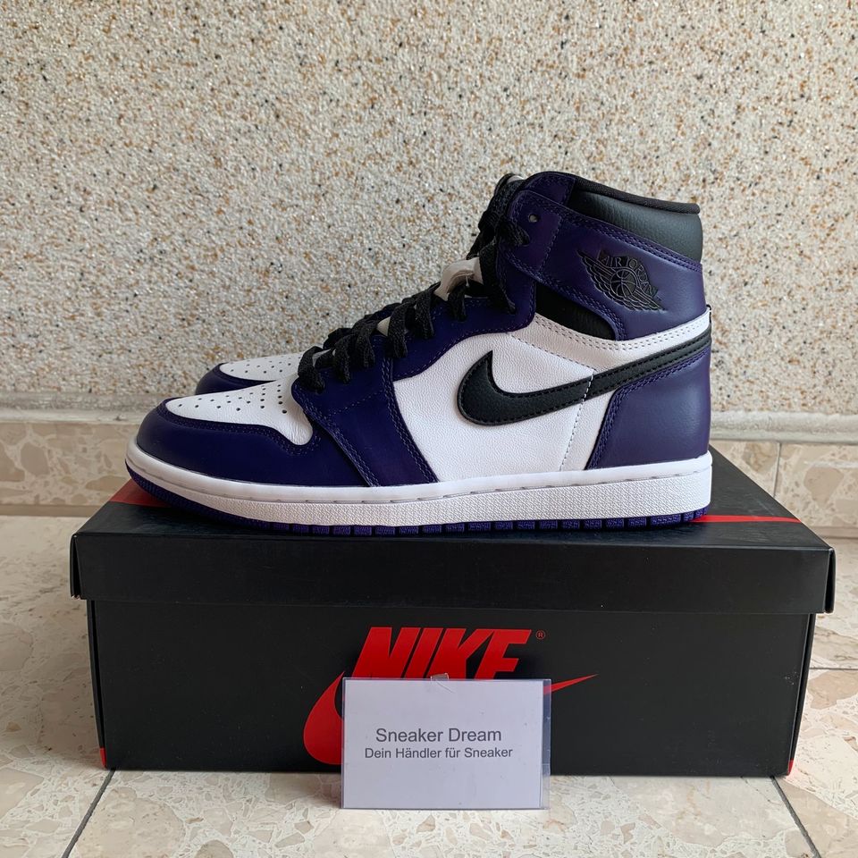 Nike Air Jordan 1 Court Purple 40.5 Händler ✅ in Gelsenkirchen