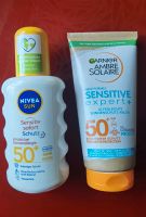 Sonnencreme Nivea Sun 50+ & Garnier Ambre Solaire sensitive 50+ Baden-Württemberg - Triberg Vorschau