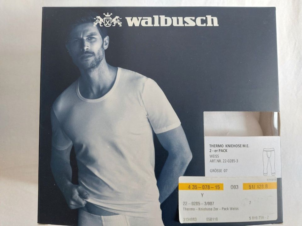 Walbusch: original verpackte Thermokniehosen, 2er Pack, Gr. 07 in Rosenheim