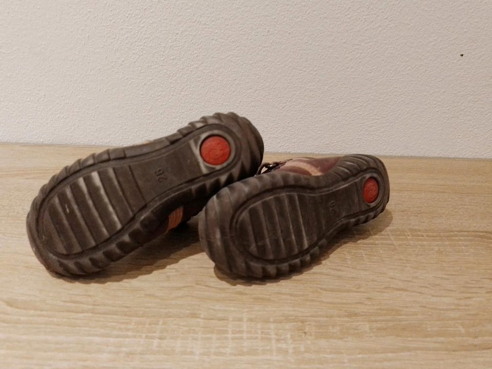 Echtleder-Halbschuhe * Elefanten * Lila * Klett * Gr.26 in Bad Kötzting