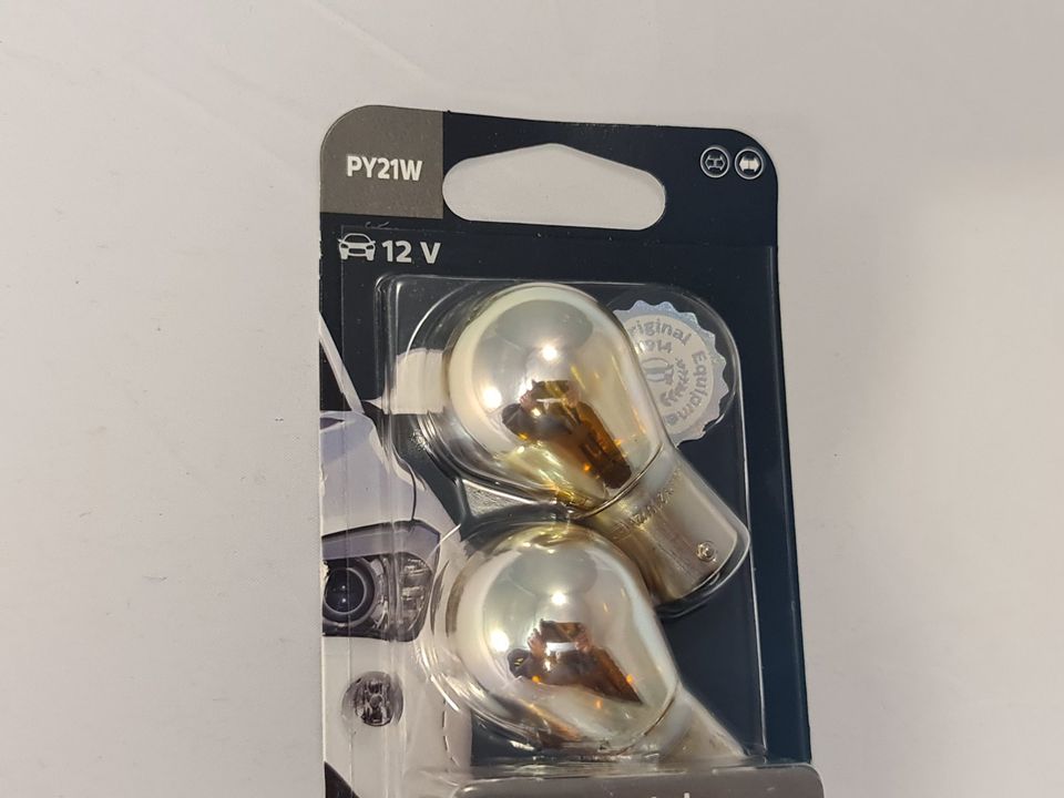 Philips Silver Vision PY21W Blinker BAU15S Glühbirnen,Birne 21Wat in Bad Schwartau