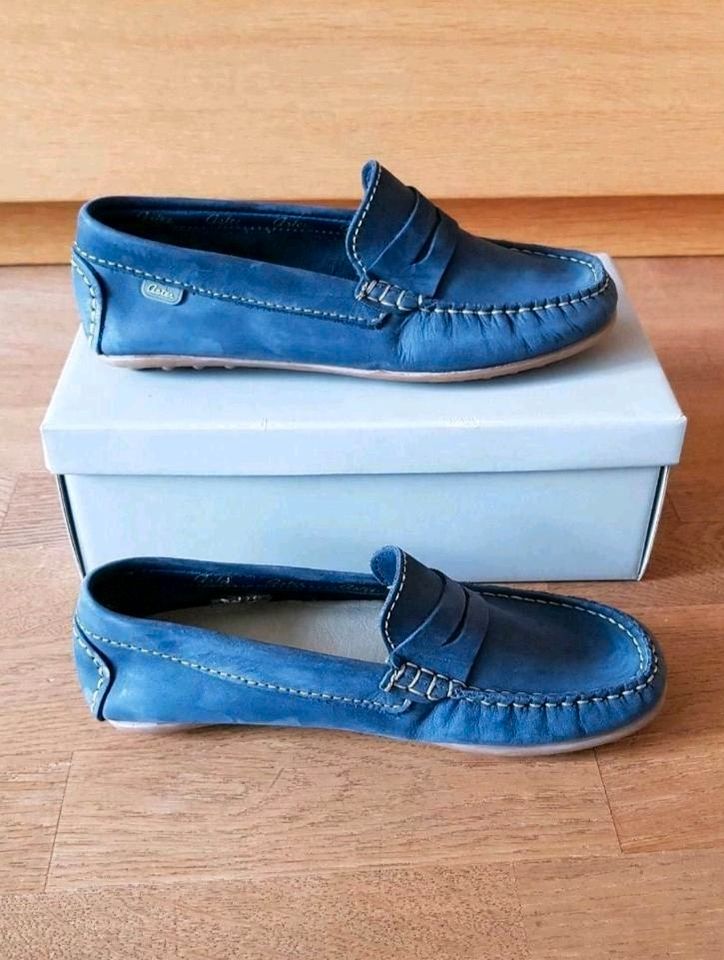 NEU Aster Slipper Mokassins Halbschuhe Echtleder blau Größe 36 in Köln