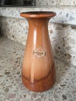 Vintage Keramik Vase Scheurich 228/18 mit Aufkleber 50er? braun Nordrhein-Westfalen - Dorsten Vorschau