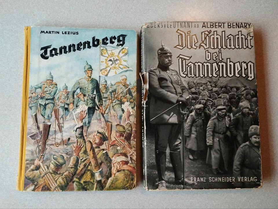 2 Bücher Tannenberg Schutzumschlag Weltkrieg WK1 Franz Schneider in Bremen