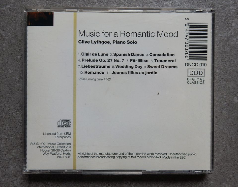 6 CDs - Romantische Musik, Millenium u.a. siehe Fotos in Mönchengladbach
