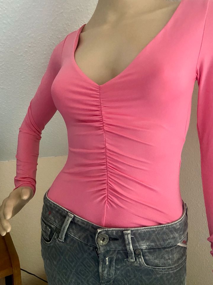 ZARA Body Pink Langarm Gr S neu m. Etikett in Leipzig