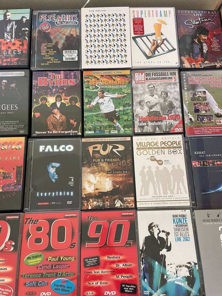 Diverse DVD‘ s Falco, Kroos, Beatles, City, Karat, Roxette, Maffa in Fredersdorf-Vogelsdorf
