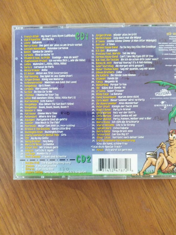 2 Mix CDs  "Total dich Mix" in Waldeck