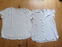 2 sommerliche Blusen H&M / Yessica Gr. 44 weiß schwarz gemustert Nordwestmecklenburg - Landkreis - Herrnburg Vorschau