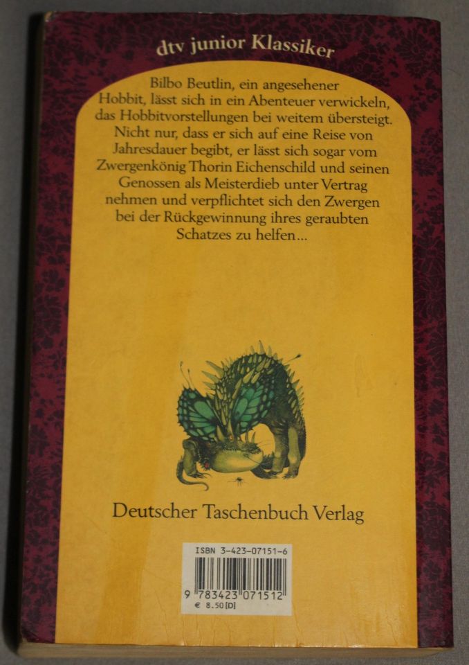 J.R.R. Tolkien ~ Der kleine Hobbit ~ TB-Ausgabe ~ dtv Junior in Hürth