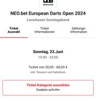 1x Ticket European Darts Open in Leverkusen am 23.06. Nordrhein-Westfalen - Bornheim Vorschau