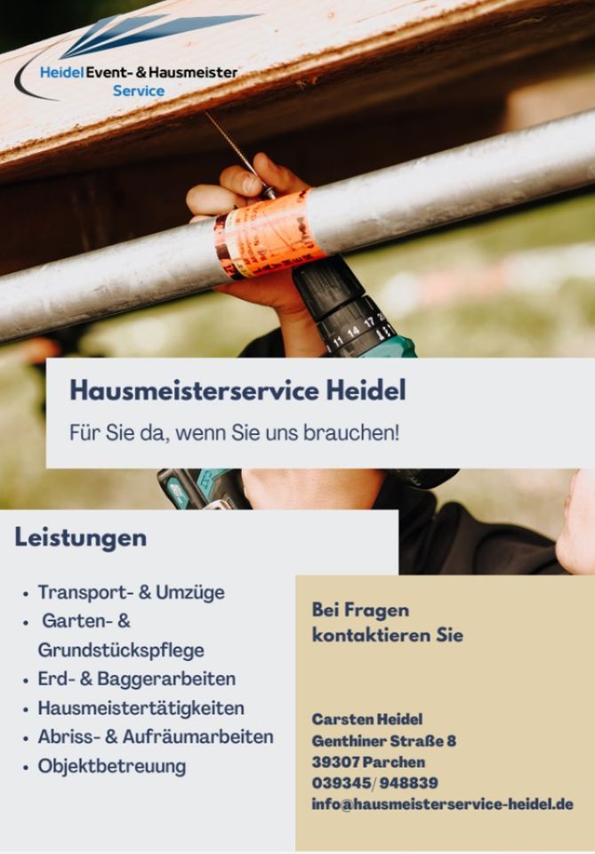 Grünschnitt, Laubarbeiten, Gartenarbeiten, Hausmeisterservice in Genthin