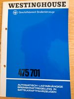 Westinghouse, Doku. Autom.-Lastabh. Bremskraftreg. Ausg. 1968 Bayern - Bruckberg bei Landshut Vorschau