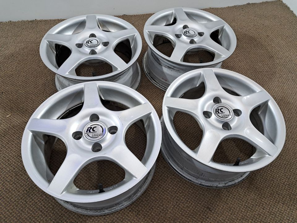 14 Zoll Brock Alufelgen 4x100 + ABE Seat VW Honda Renault Opel in Weira