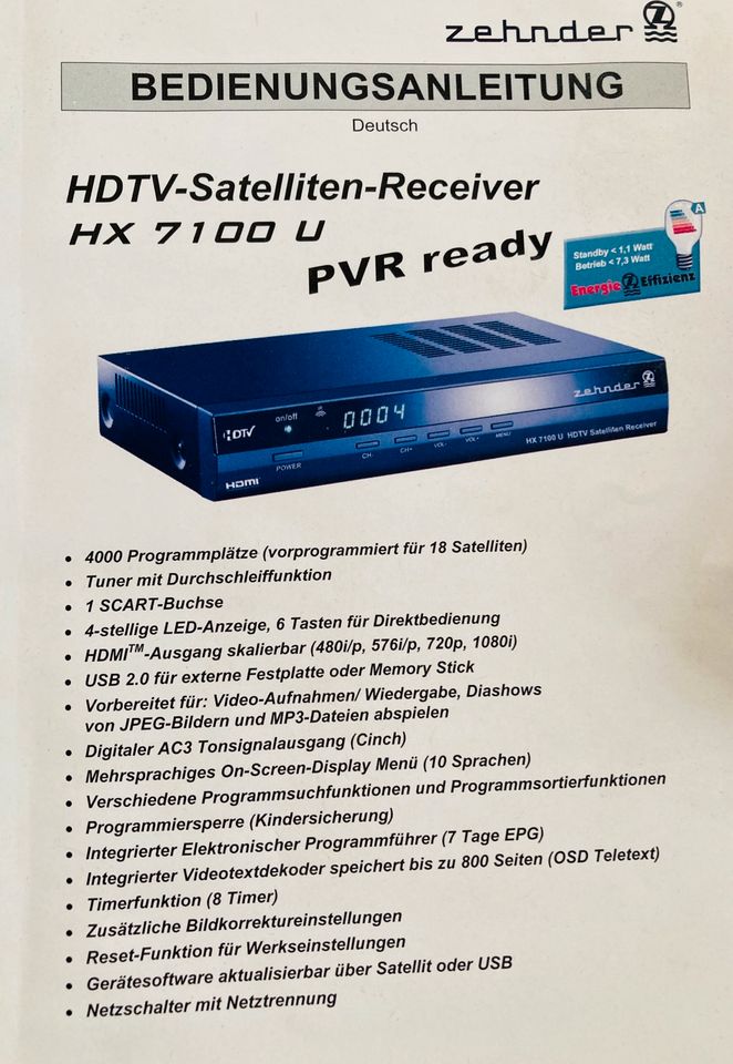 HDTV Satelliten-Receiver in Ingolstadt