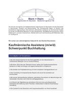 Kaufmännische Assistenz (m/w/d) Schwerpunkt Buchhaltung Schleswig-Holstein - Neumünster Vorschau