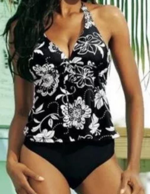 Lascana Tankini Bikini Gr.36 Cup D NEU schwarz weiß in Gotha