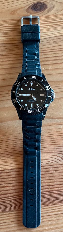 s.Oliver Uni Quarz Uhr mit Silikon Armband SO-3297-PQ in Bad Sobernheim