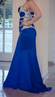 Langes Abendkleid in Blau mit silbernen Pailletten – Größe 40 Hessen - Friedberg (Hessen) Vorschau