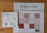 Simple and basic - Design Papers 12" und 6" rot und sandfarben Schleswig-Holstein - Oststeinbek Vorschau