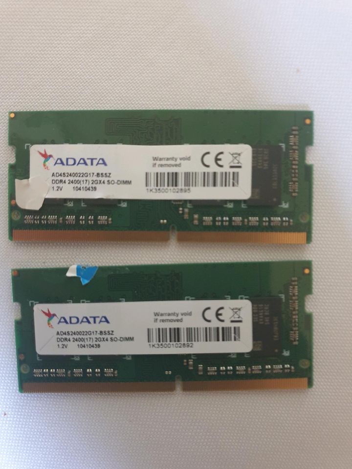 S0 Dimm 2 x 2GB, ADATA, für z.B.Qnap Synology in Gevelsberg