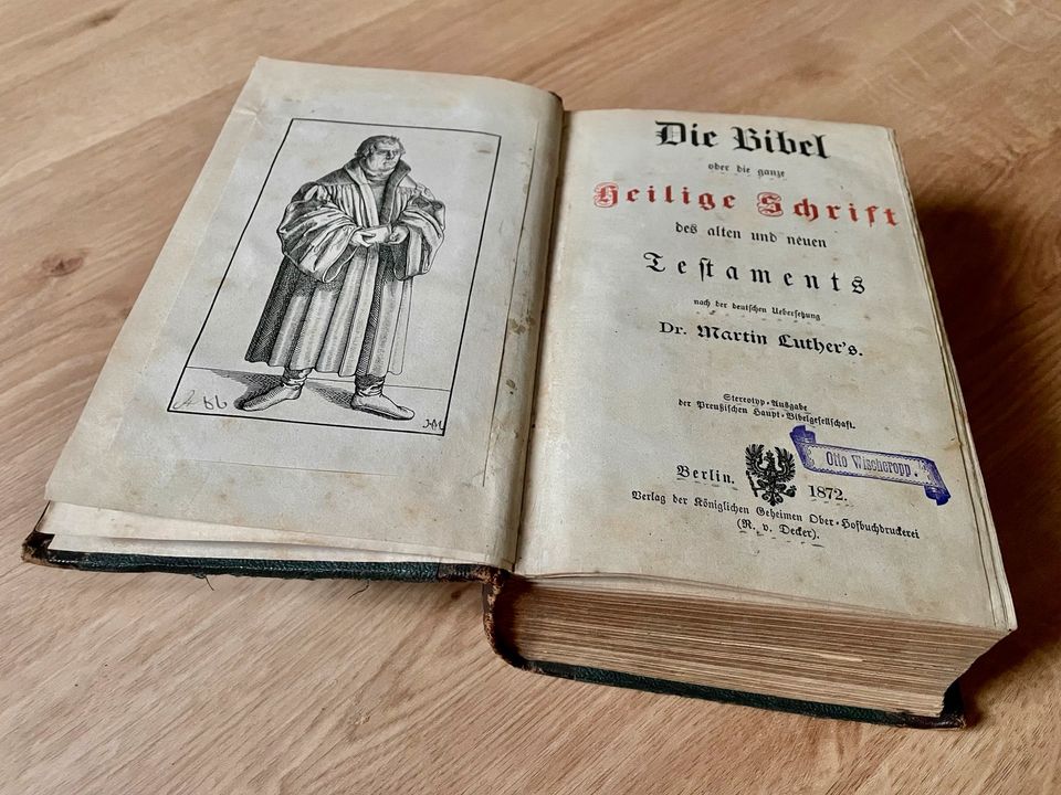 Die Bibel oder die ganze heilige Schrift des alten und neuen 1872 in Metzingen