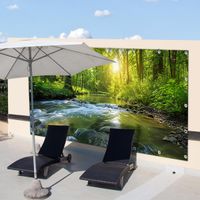 Großes Sichtschutz Banner für Garten und Terrasse 340x173 cm Bochum - Bochum-Wattenscheid Vorschau