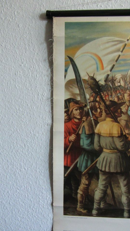 Schulwandtafel Geschichtsunterricht Mittelalter Reformation Bild in Braunschweig