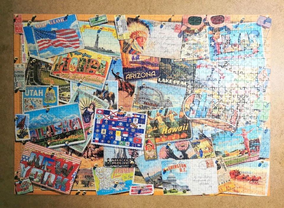 1000Teile Puzzle,Bluebird,Postkarten,Puzzel,Pussel in Bomlitz