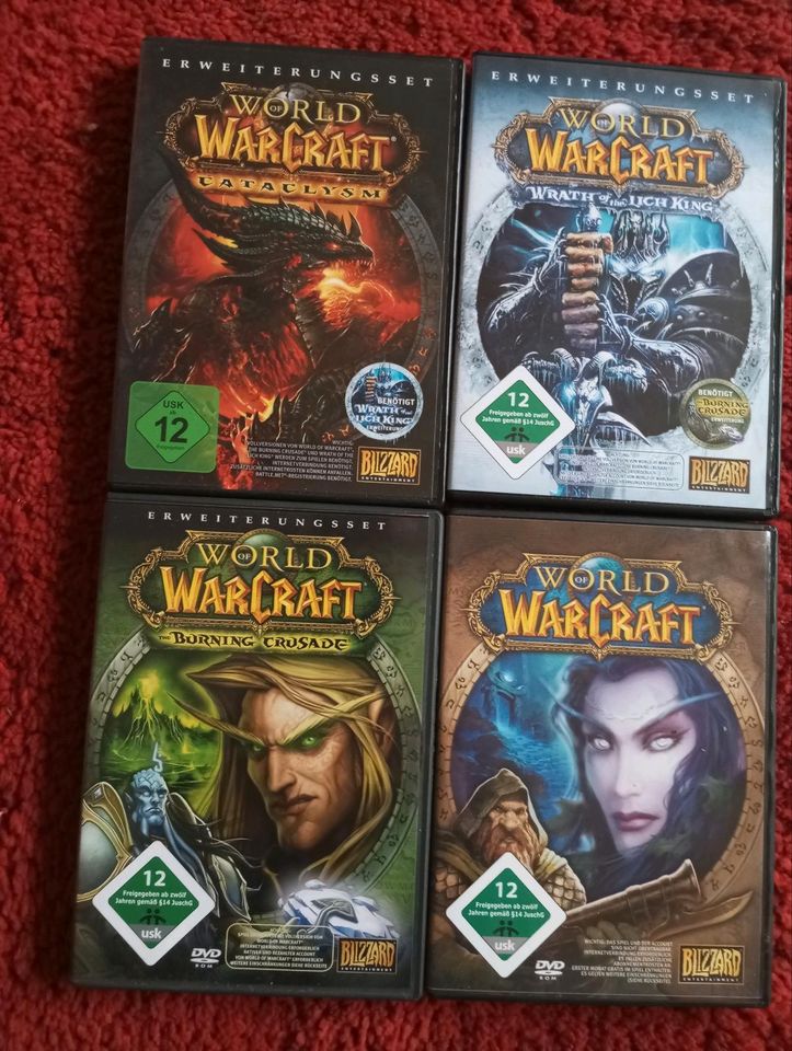 4 DVD CD Spiel World Warcraft in Wesseling