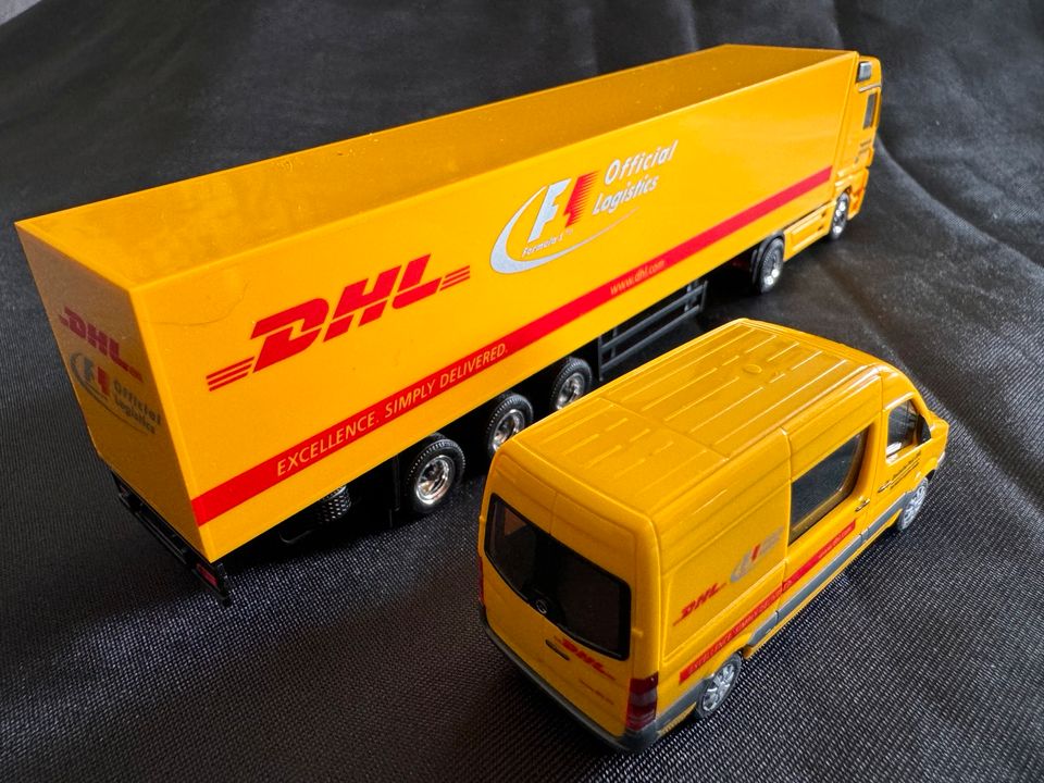 Herpa DHL und Formel 1 Silberpfeil Set mit Flugzeug, selten, RAR in Bad Zwischenahn