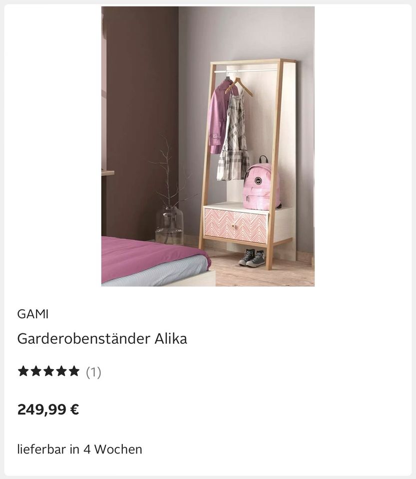 Kinderzimmer-Set Alika (6tlg) Bett, Kommode, Schreibtisch in Neuenhagen