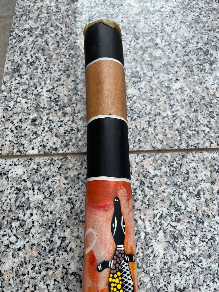 Original Austr Didgeridoo 1 Meter lang /Paul Bong signiert in Oberweißbach