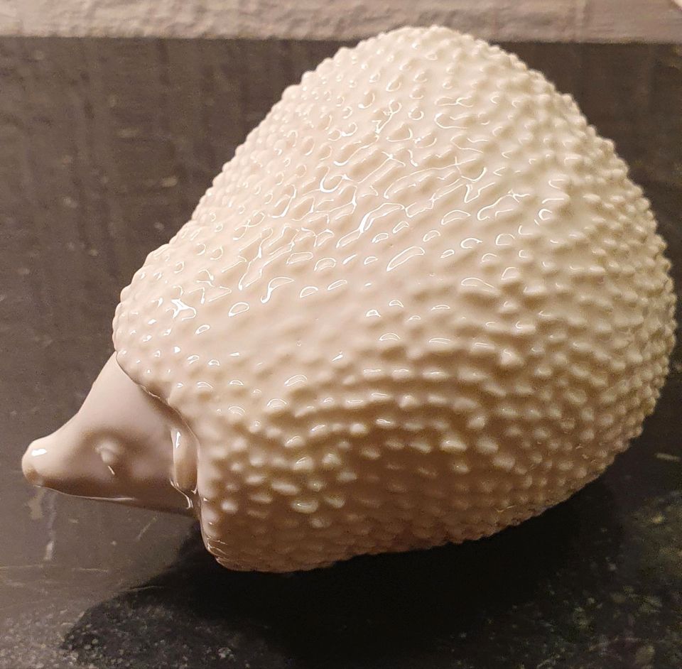 Hutschenreuther Porzellan Igel weiß, ca.10cm in Gönnheim