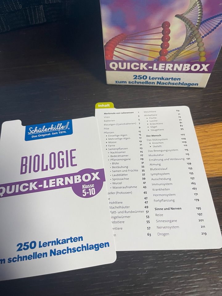 Schülerhilfe Biologie Quick-Lernbox Klasse 5-10 in Essen