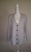 Jacke Sommerjacke Strickjacke Jacke Cardigan Boucle weißgrau Schleswig-Holstein - Bad Segeberg Vorschau