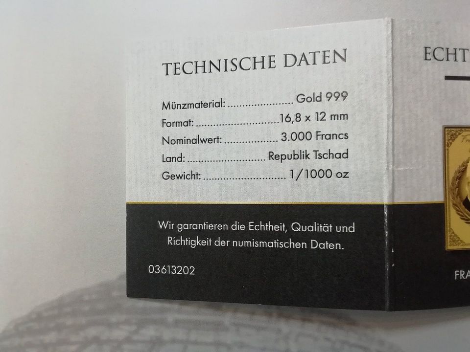 Die Deutschen Bundespräsidenten, 12 x 3.000 Francs, Rep. Tschad in Bad Krozingen