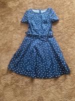 Kleid, Orsay, blau- gepunktet,  Gr.34, neu Nordrhein-Westfalen - Wiehl Vorschau