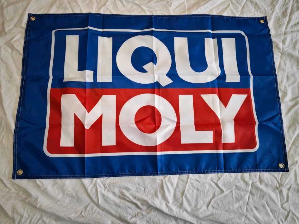 352 Liqui Moly Fahne Banner Flagge Garage Werkstatt Werbung neu in Chemnitz