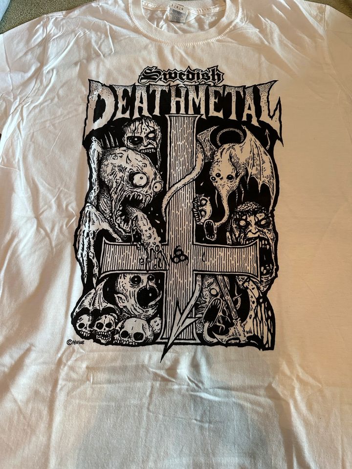 Swedish Death Metal weiss L neu shirt in Plön 