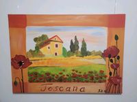 Acrylbild / Bild Toscana / Toskana Gemälde auf Leinwand signiert Wandsbek - Hamburg Farmsen-Berne Vorschau