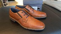 Herren Schuhe Bugatti Cognac Leder Gr.43 Hessen - Büttelborn Vorschau