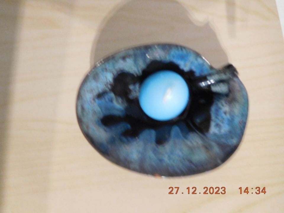 Glasierte Keramikschale mit Osterkerze EYE CATCHER in Henstedt-Ulzburg